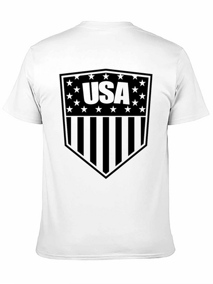 USA Shield Graphic T-Shirt - Patriotic American Pride