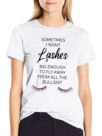Funny Lashes Graphic Novelty Tee