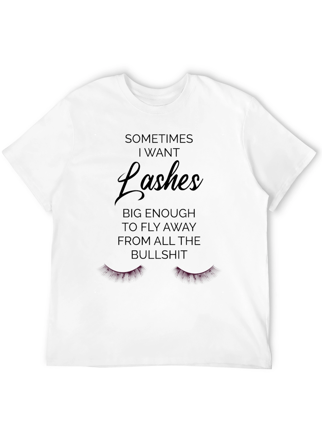 Funny Lashes Graphic Novelty Tee