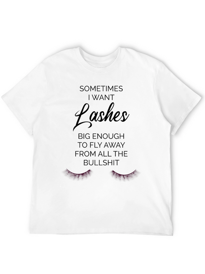 Funny Lashes Graphic Novelty Tee