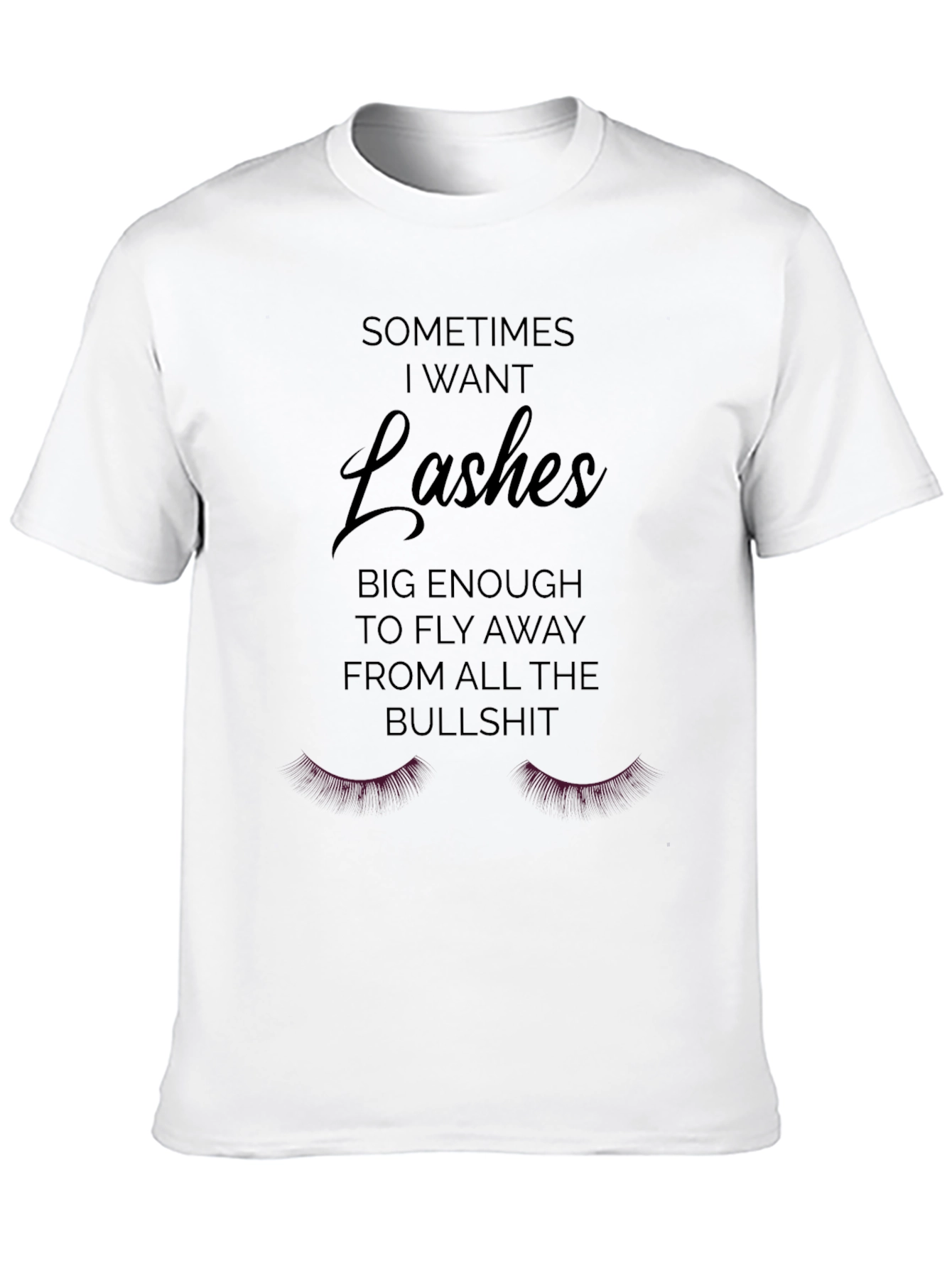 Funny Lashes Graphic Novelty Tee