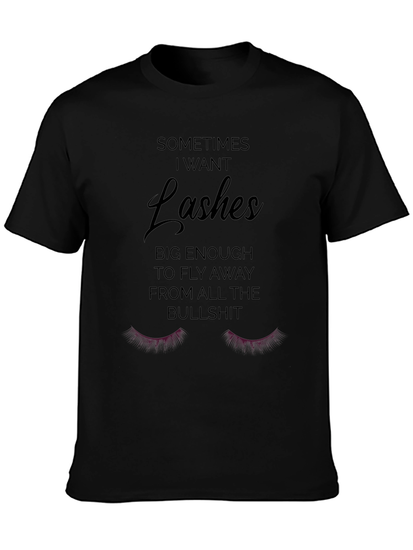 Funny Lashes Graphic Novelty Tee