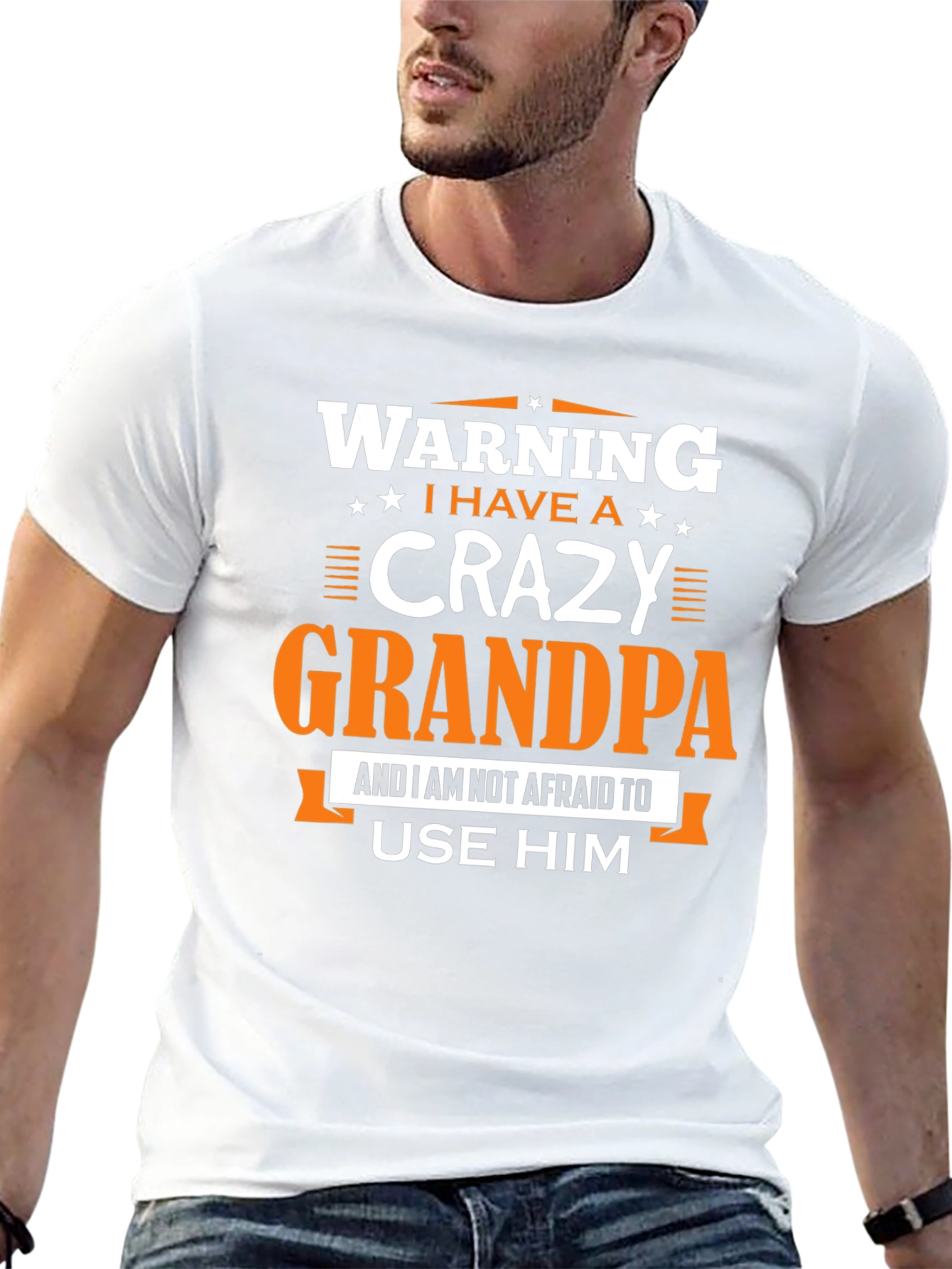Warning: I Have a Crazy Grandpa T-Shirt