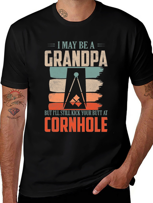 Grandpa Cornhole T-Shirt - Kick Butt at Cornhole!