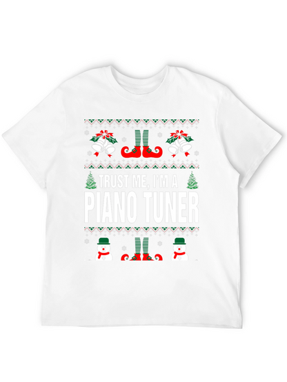 Trust Me Im A Piano Tuner Christmas T-Shirt