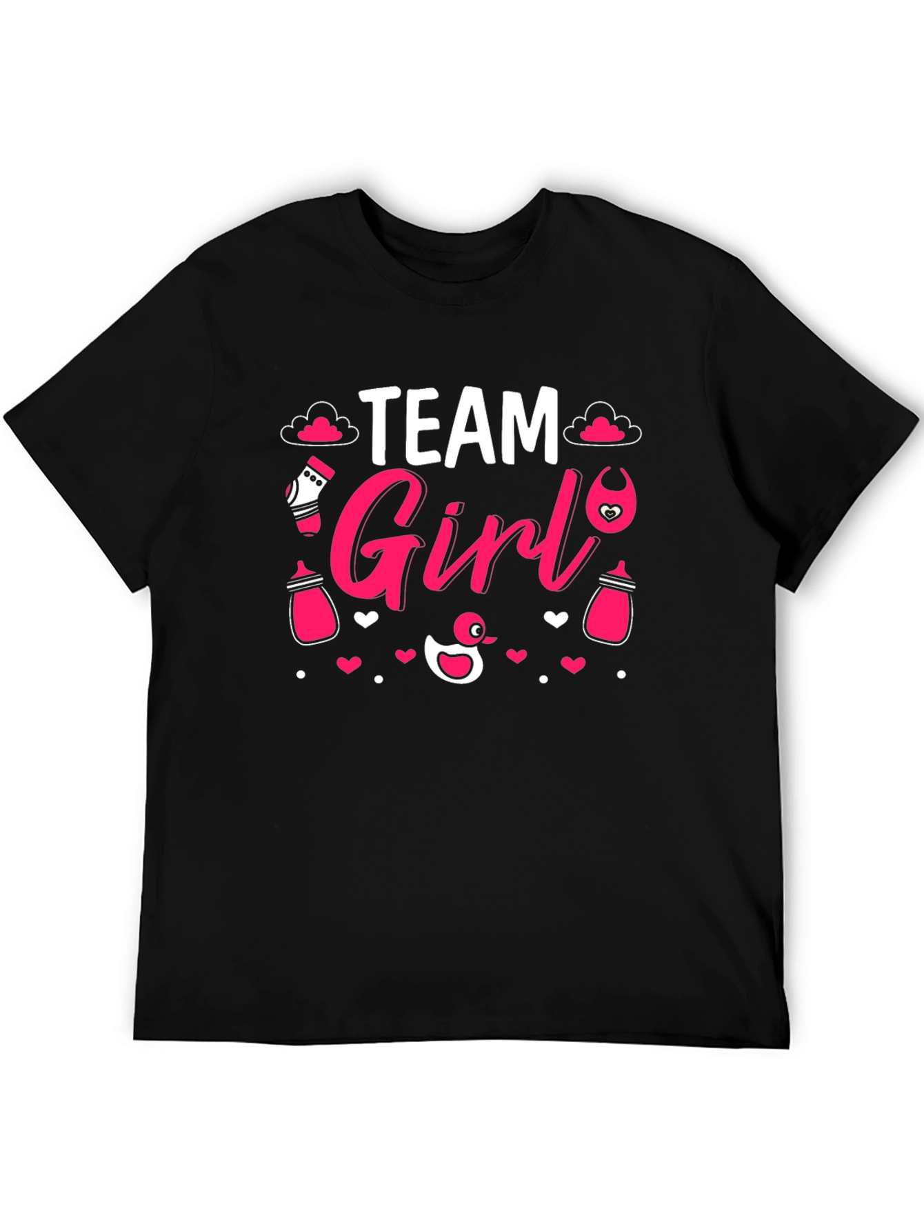 Team Girl Gender Reveal T-Shirt - Baby Shower Tee