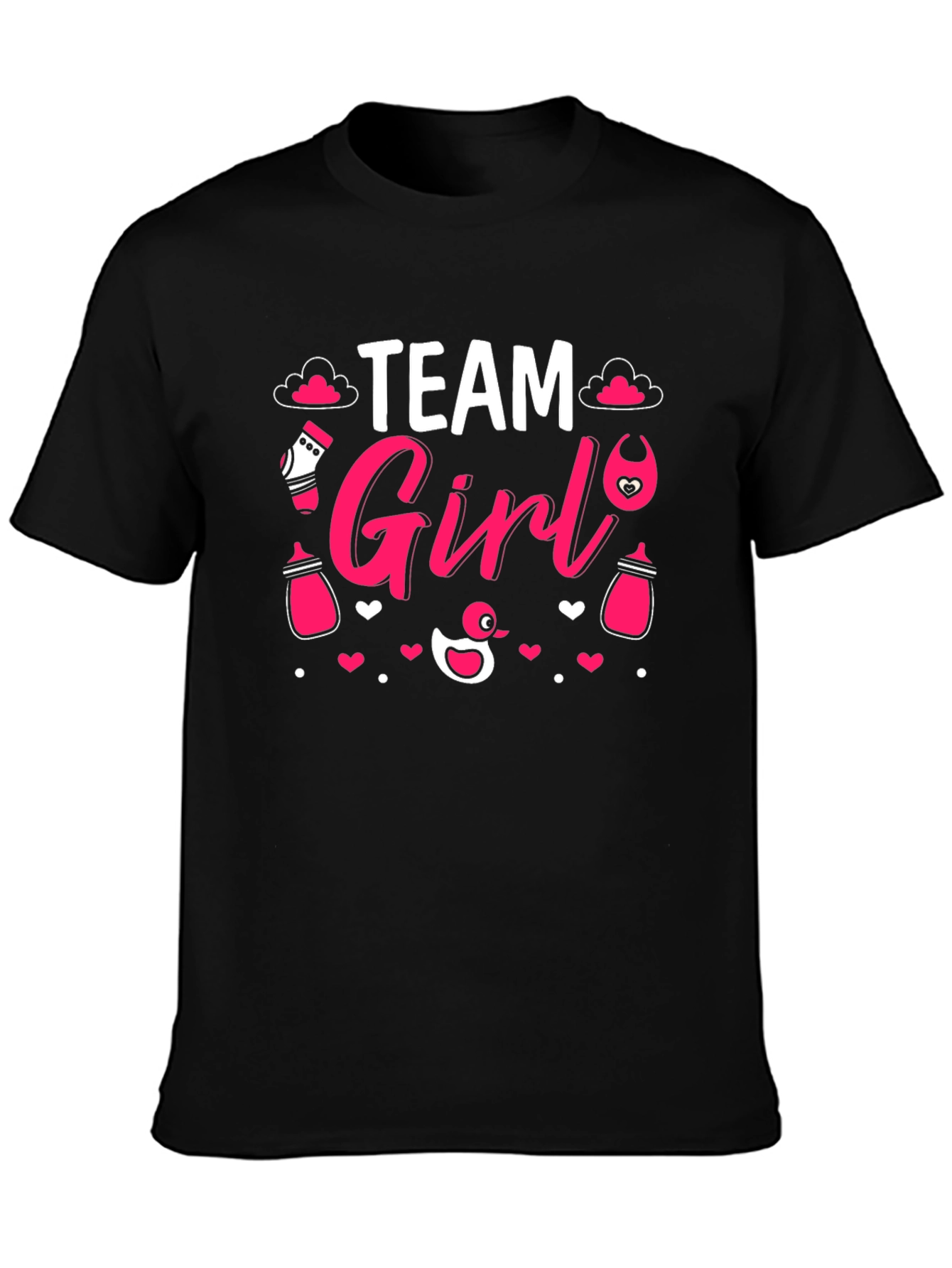 Team Girl Gender Reveal T-Shirt - Baby Shower Tee