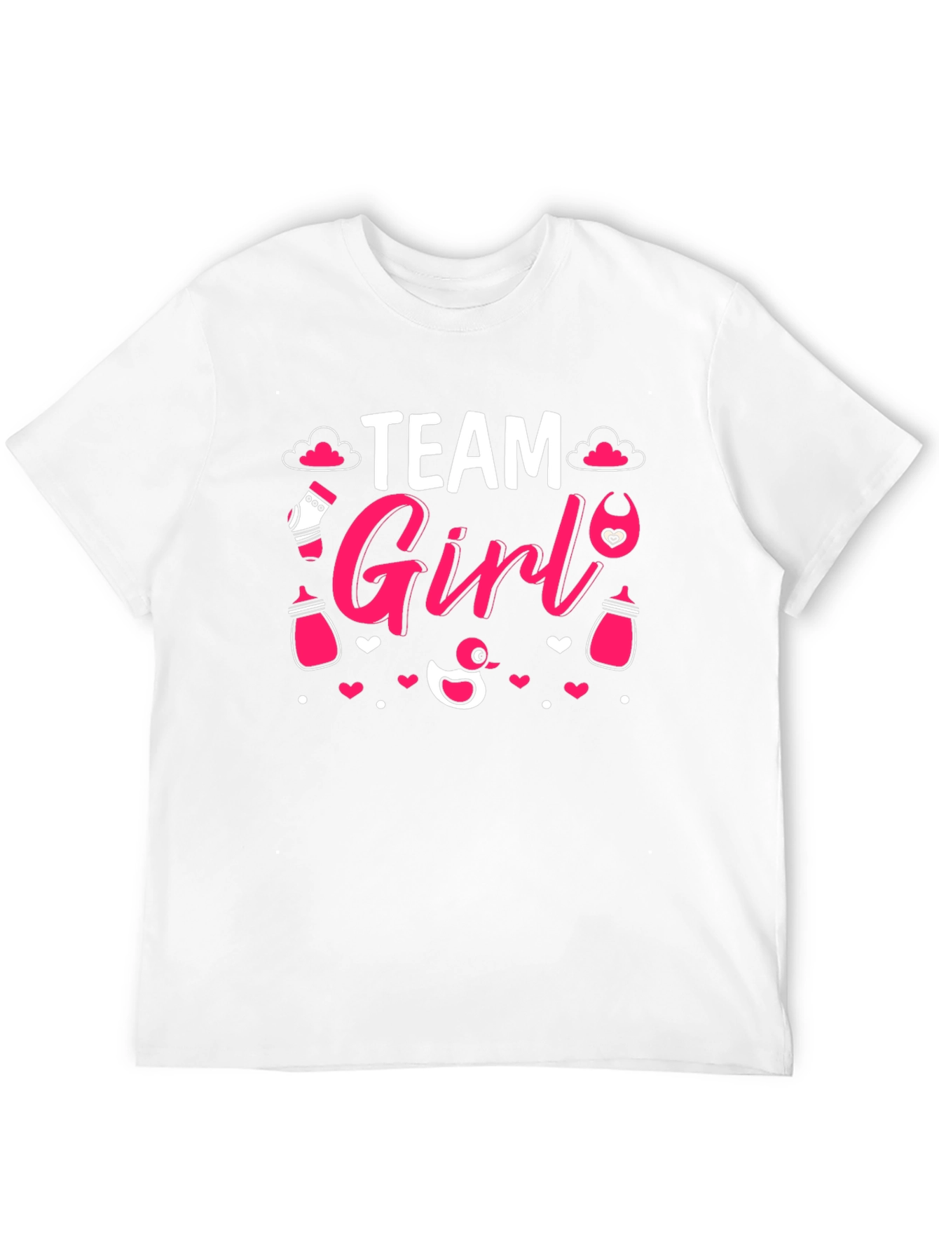 Team Girl Gender Reveal T-Shirt - Baby Shower Tee