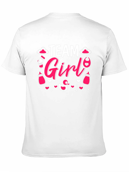 Team Girl Gender Reveal T-Shirt - Baby Shower Tee