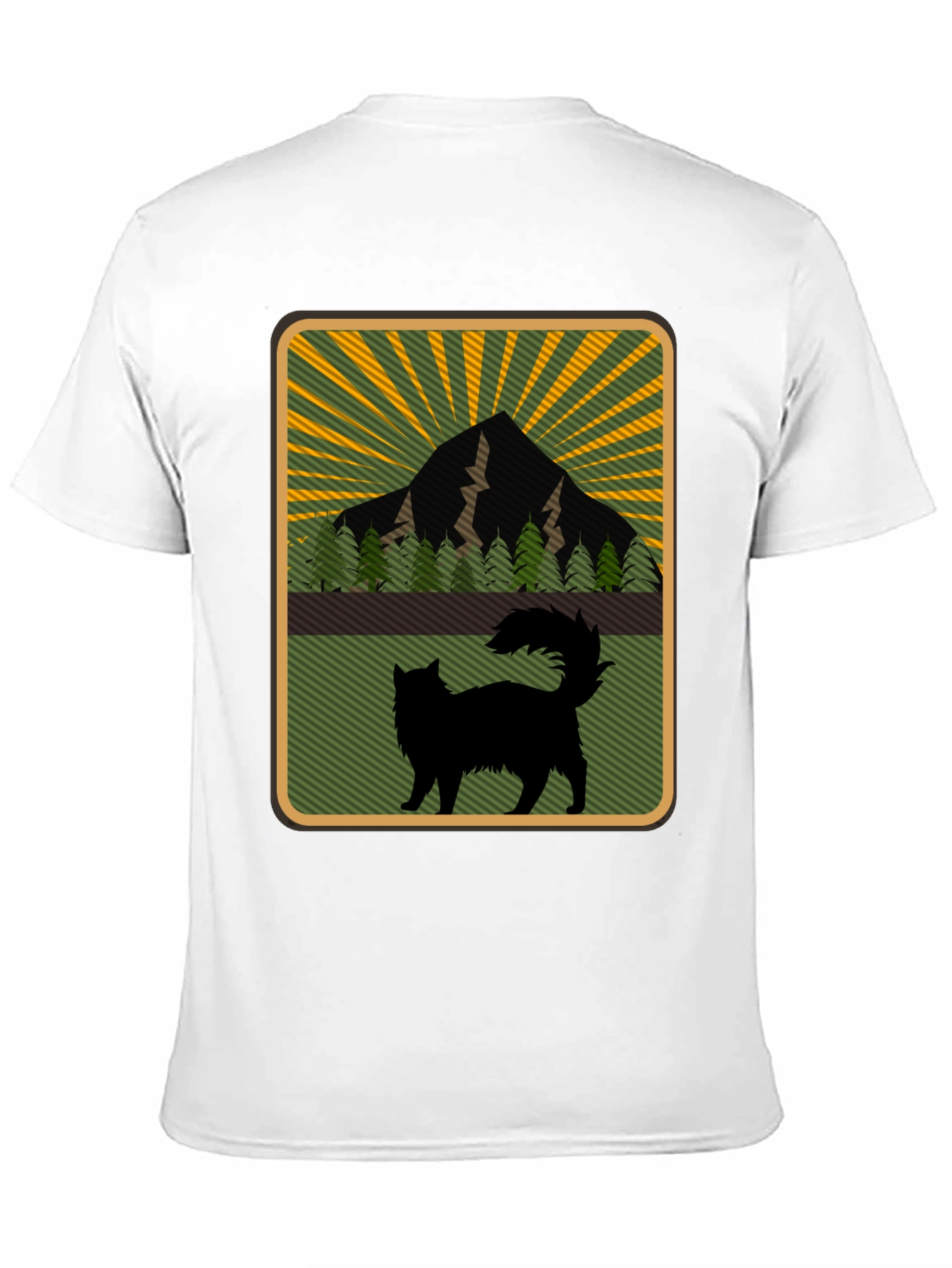 Mountain Cat Graphic Tee - Nature Lovers Shirt