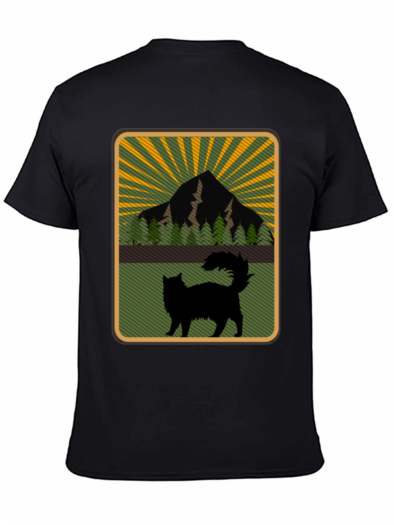 Mountain Cat Graphic Tee - Nature Lovers Shirt
