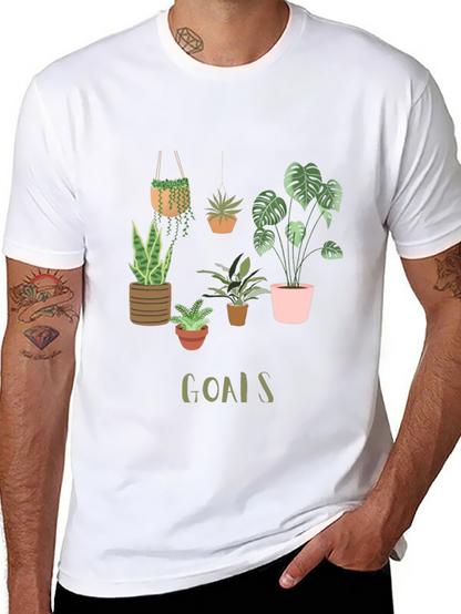 Plant Goals Graphic Tee - Unisex Black T-Shirt