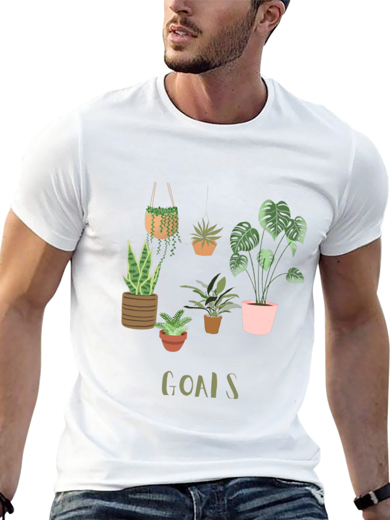 Plant Goals Graphic Tee - Unisex Black T-Shirt
