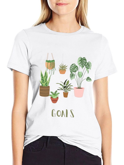 Plant Goals Graphic Tee - Unisex Black T-Shirt