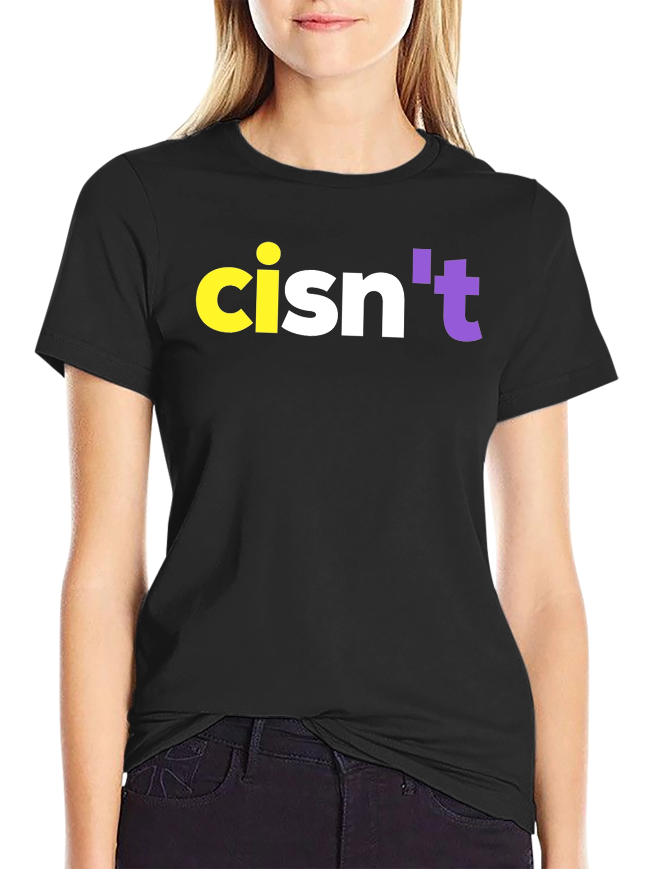 Cisnt T-Shirt - Black Crew Neck Tee
