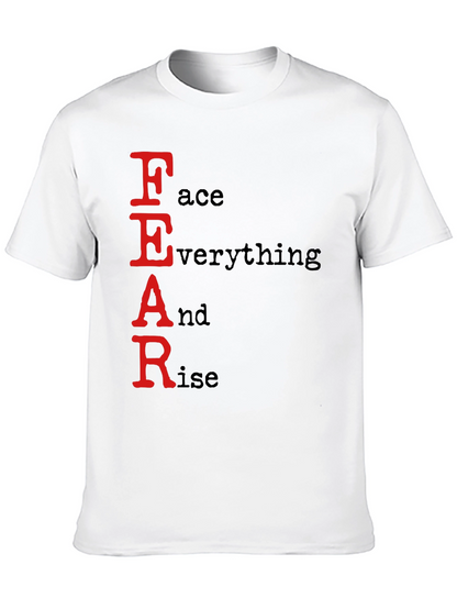FEAR Face Everything And Rise Black T-Shirt