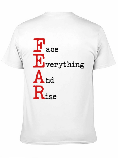 FEAR Face Everything And Rise Black T-Shirt