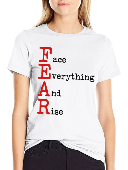 FEAR Face Everything And Rise Black T-Shirt