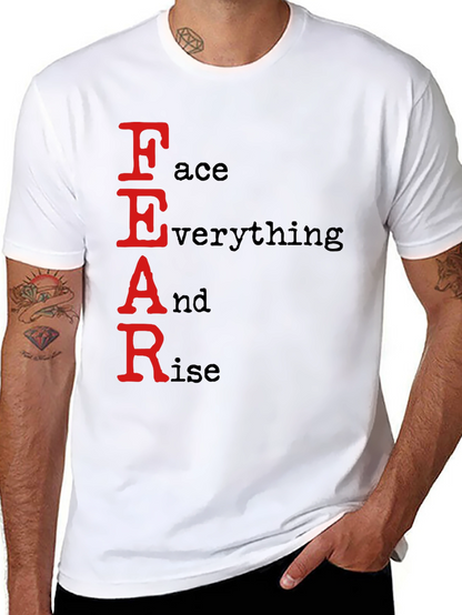 FEAR Face Everything And Rise Black T-Shirt