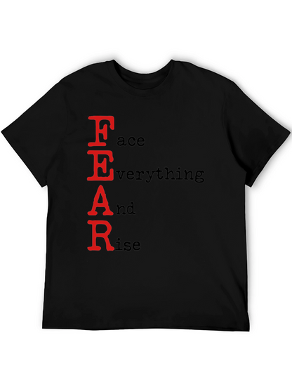 FEAR Face Everything And Rise Black T-Shirt