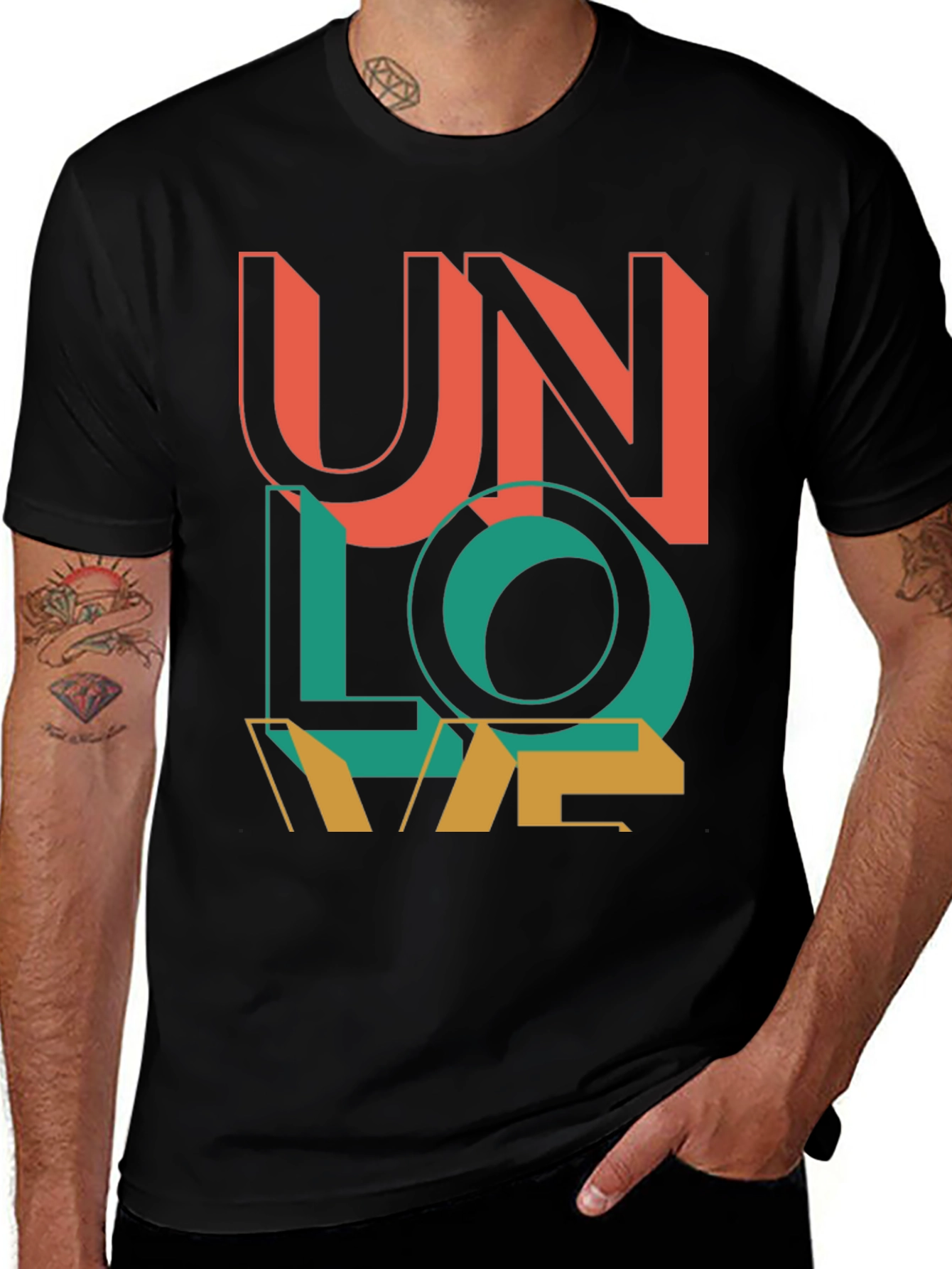 Unlove Retro Graphic T-Shirt