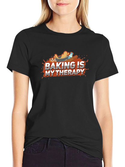 Baking is My Therapy Graphic T-Shirt