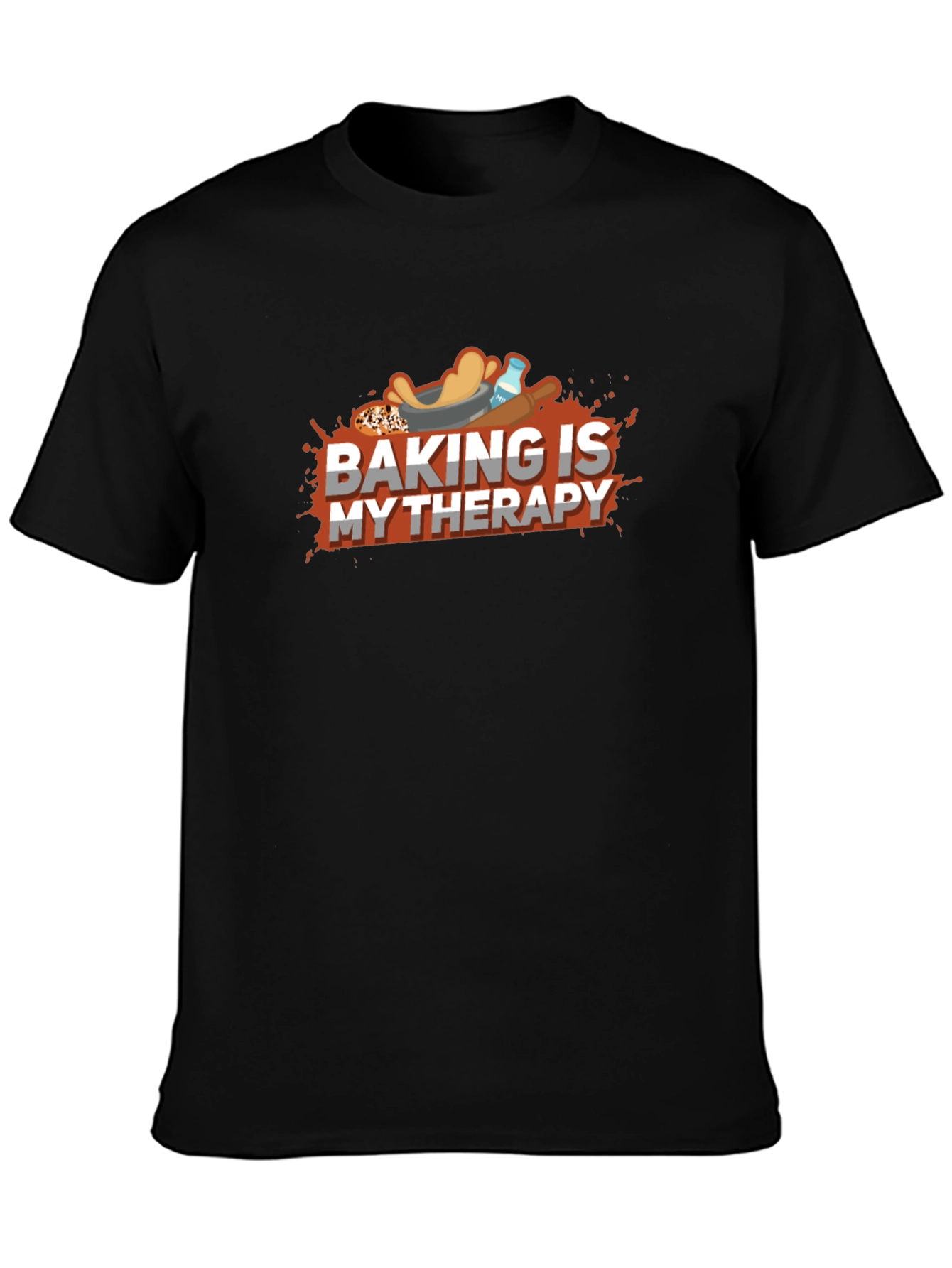 Baking is My Therapy Graphic T-Shirt