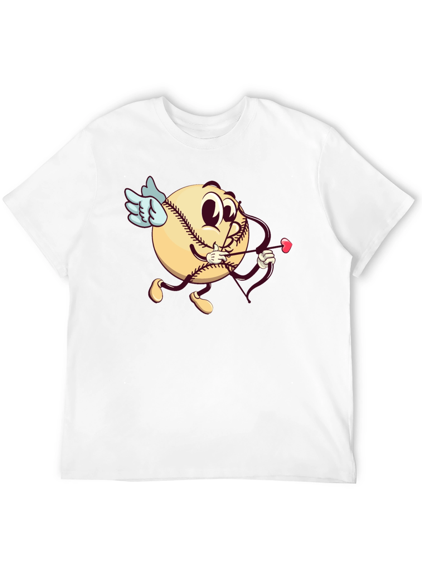 Baseball Cupid Graphic T-Shirt