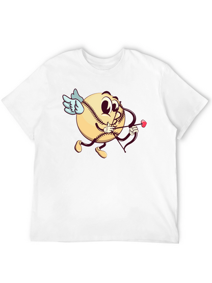 Baseball Cupid Graphic T-Shirt