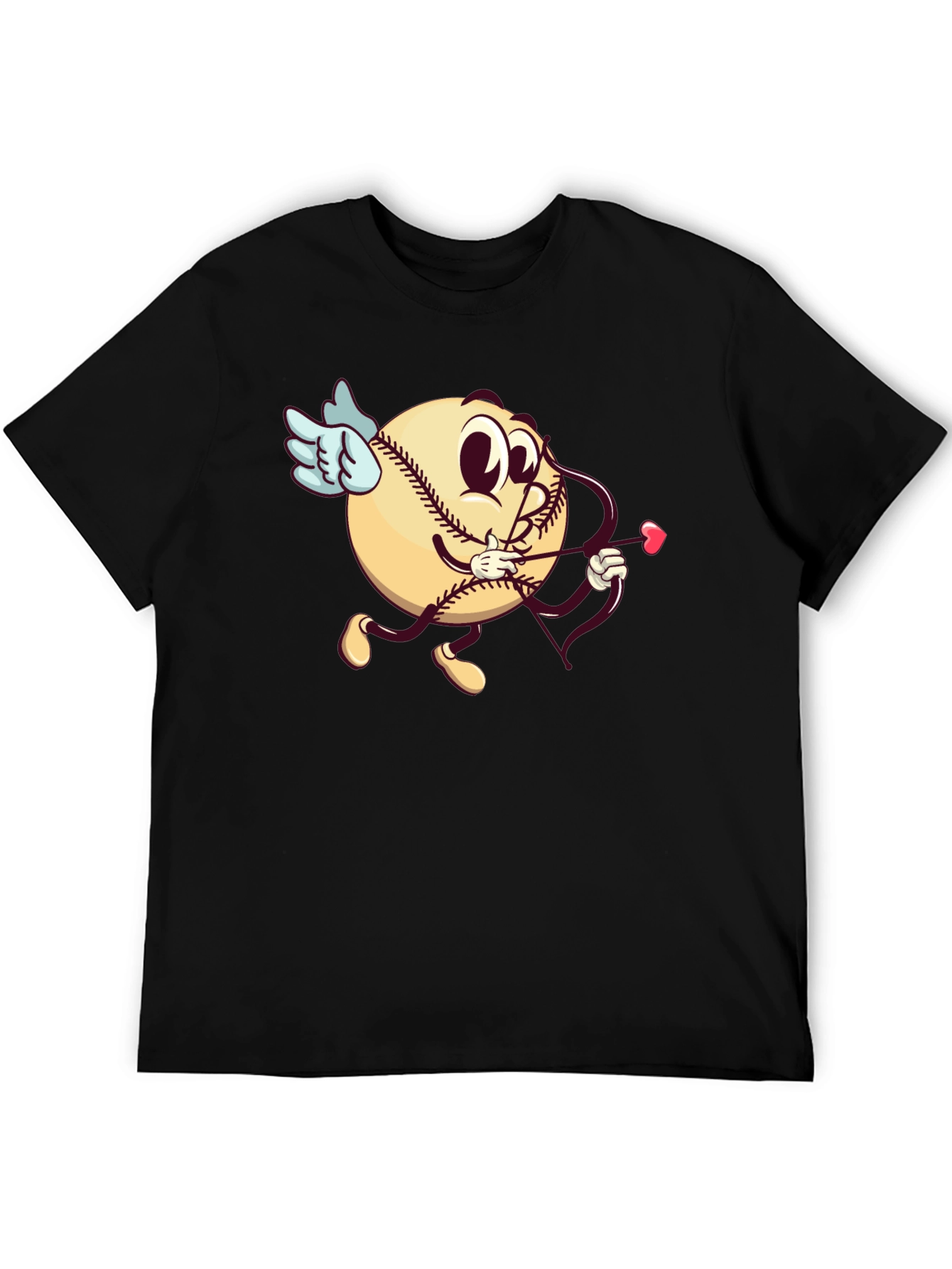 Baseball Cupid Graphic T-Shirt