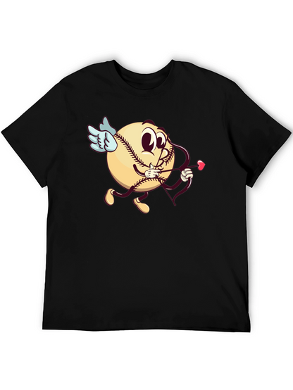 Baseball Cupid Graphic T-Shirt