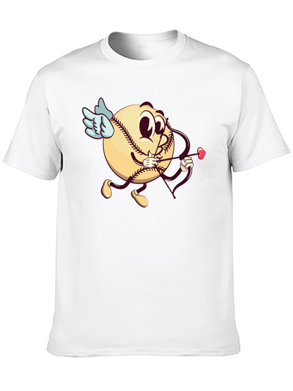 Baseball Cupid Graphic T-Shirt