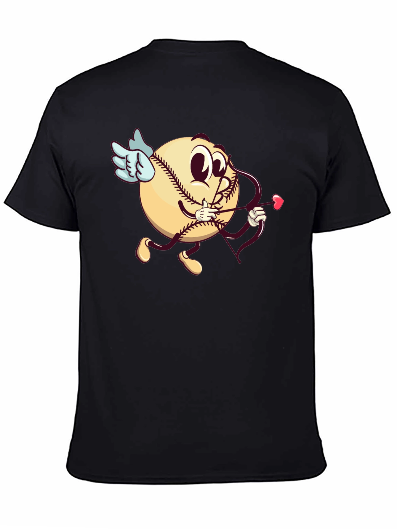 Baseball Cupid Graphic T-Shirt