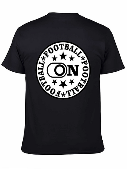 Football On Graphic Tee - Black