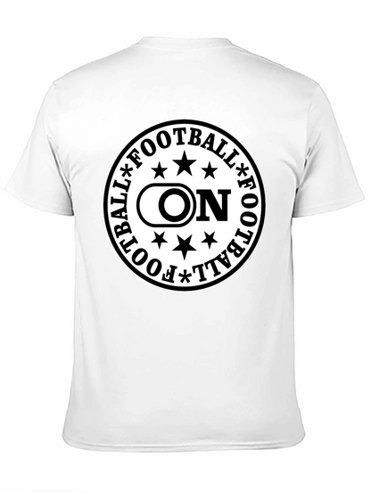 Football On Graphic Tee - Black
