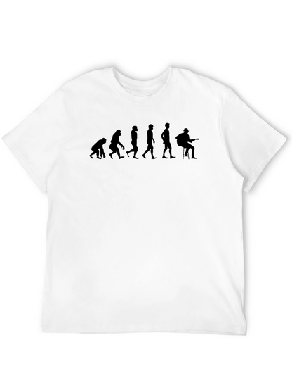 Evolution of Guitarist Black T-Shirt