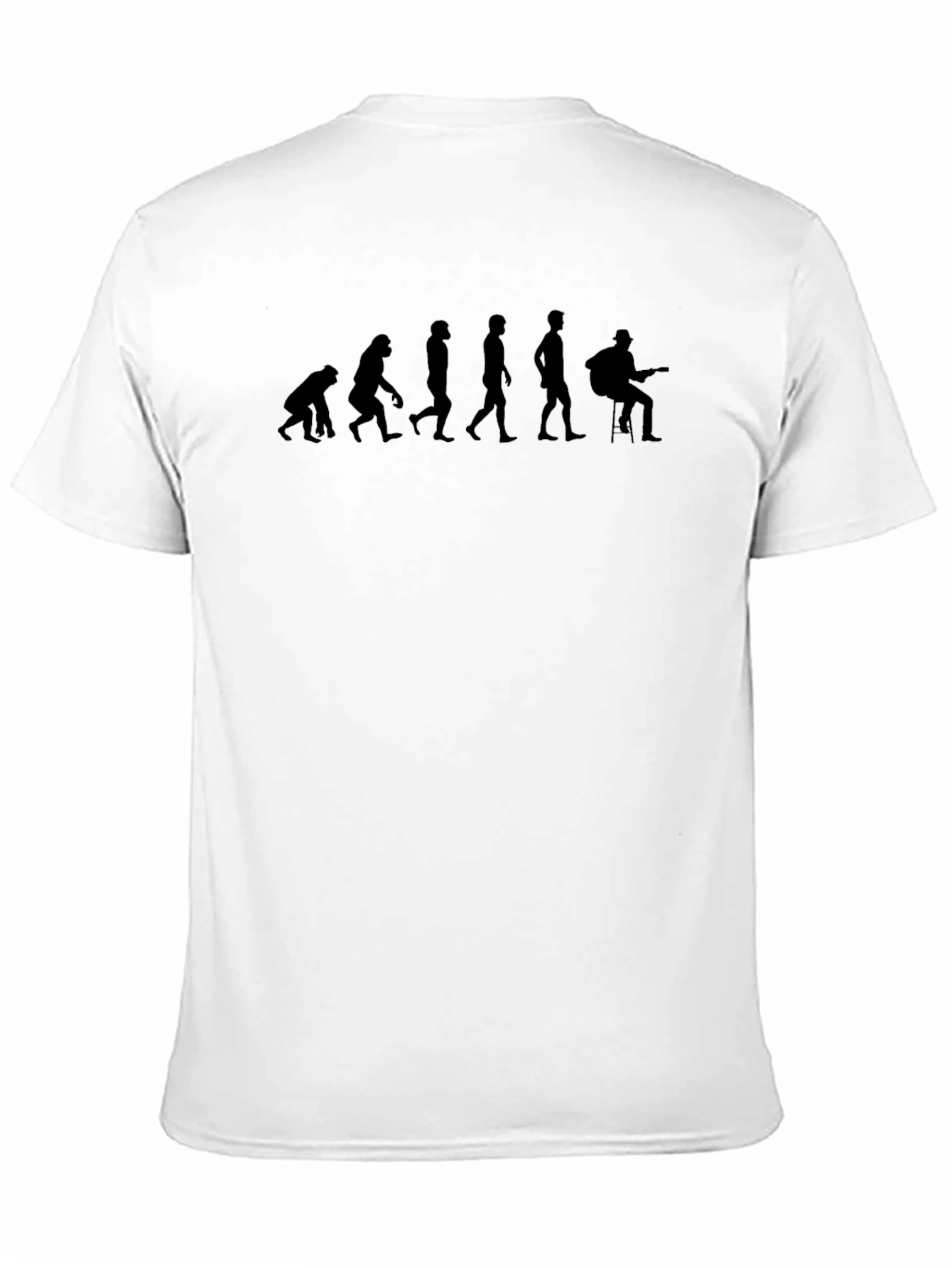 Evolution of Guitarist Black T-Shirt