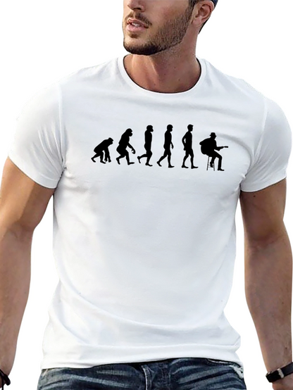 Evolution of Guitarist Black T-Shirt
