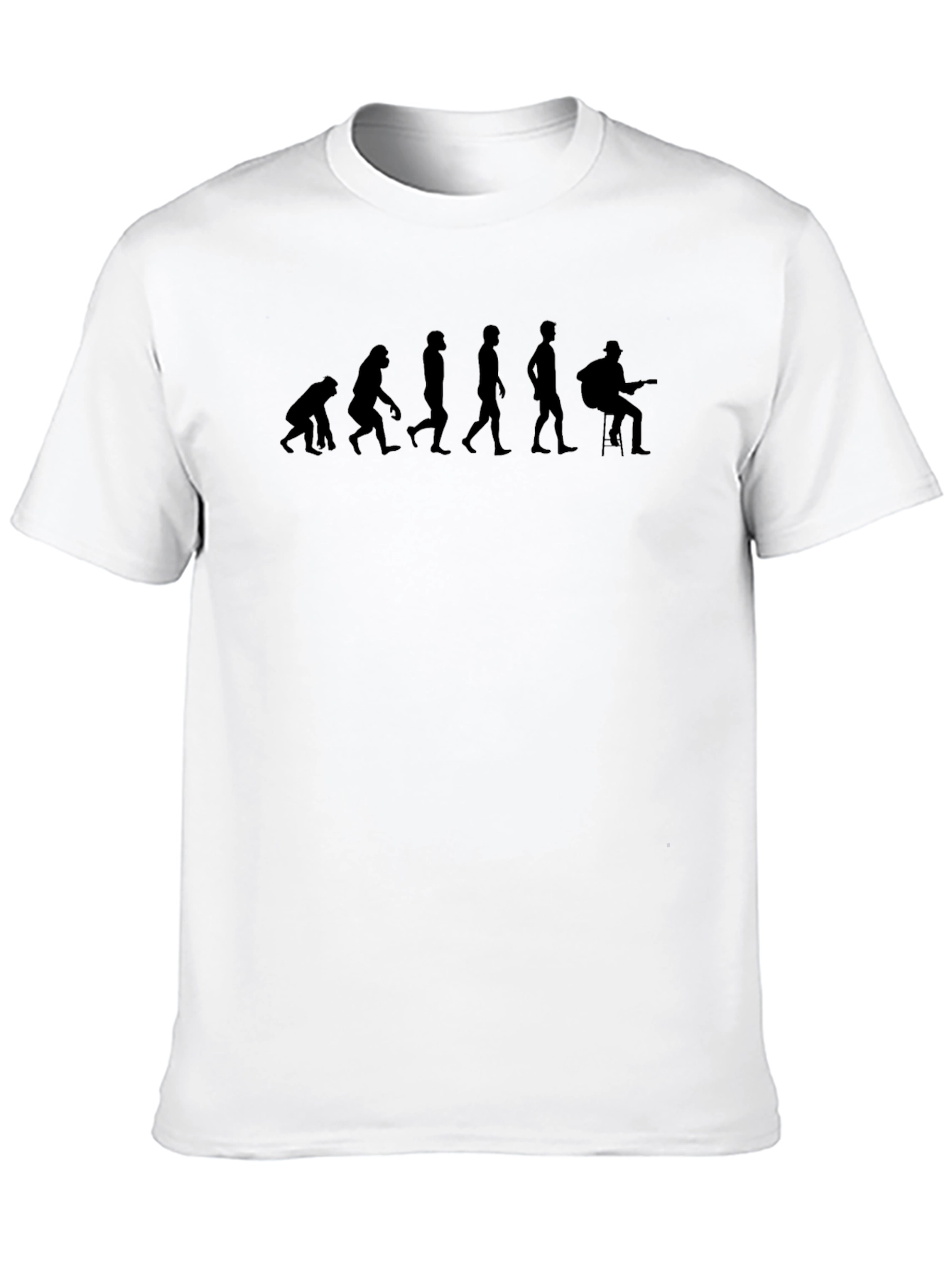 Evolution of Guitarist Black T-Shirt