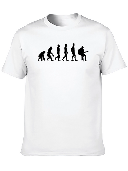 Evolution of Guitarist Black T-Shirt