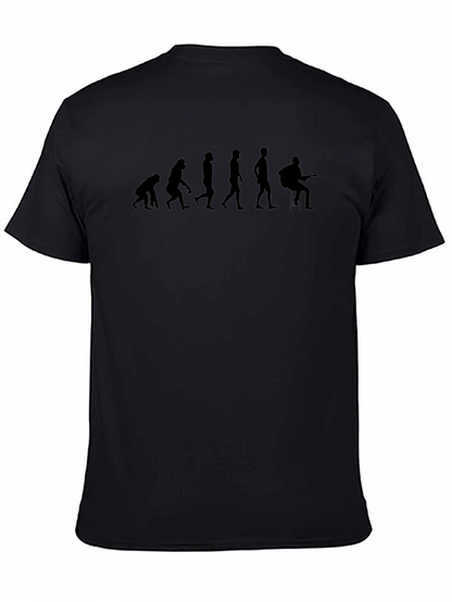 Evolution of Guitarist Black T-Shirt