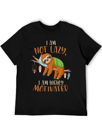 I Am Not Lazy Sloth Graphic Tee