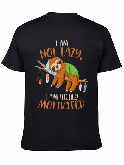 I Am Not Lazy Sloth Graphic Tee