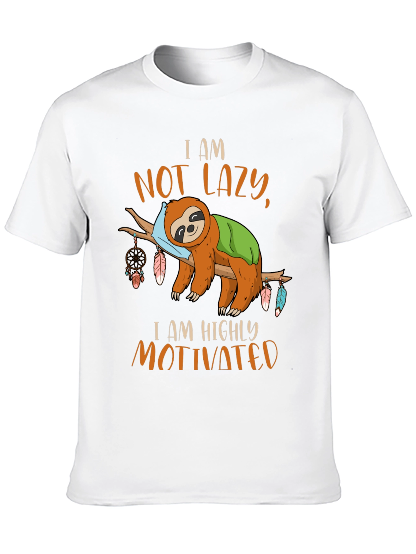 I Am Not Lazy Sloth Graphic Tee