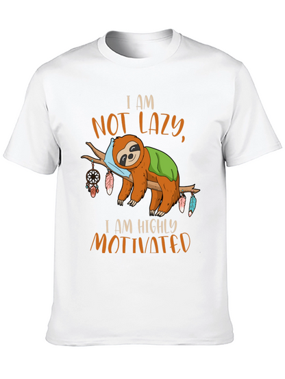 I Am Not Lazy Sloth Graphic Tee