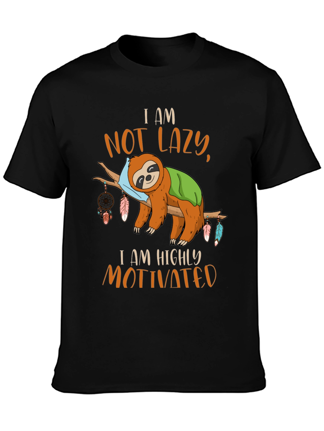I Am Not Lazy Sloth Graphic Tee