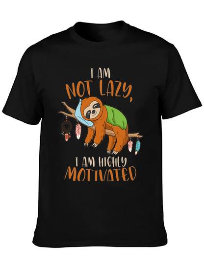 I Am Not Lazy Sloth Graphic Tee