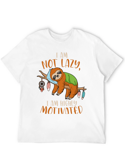 I Am Not Lazy Sloth Graphic Tee
