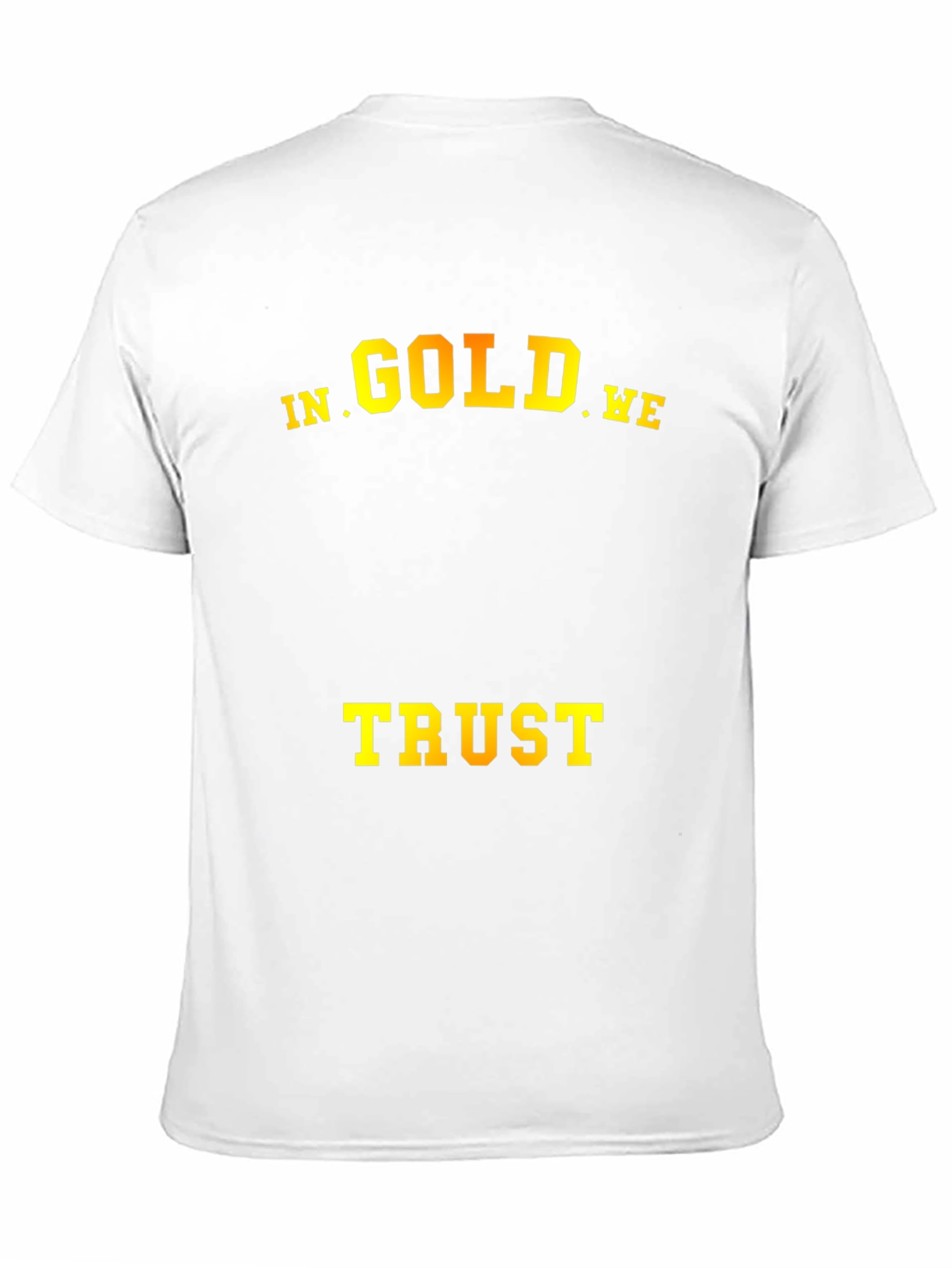 In Gold We Trust T-Shirt - Mens Black Tee