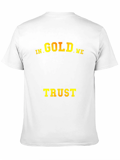 In Gold We Trust T-Shirt - Mens Black Tee